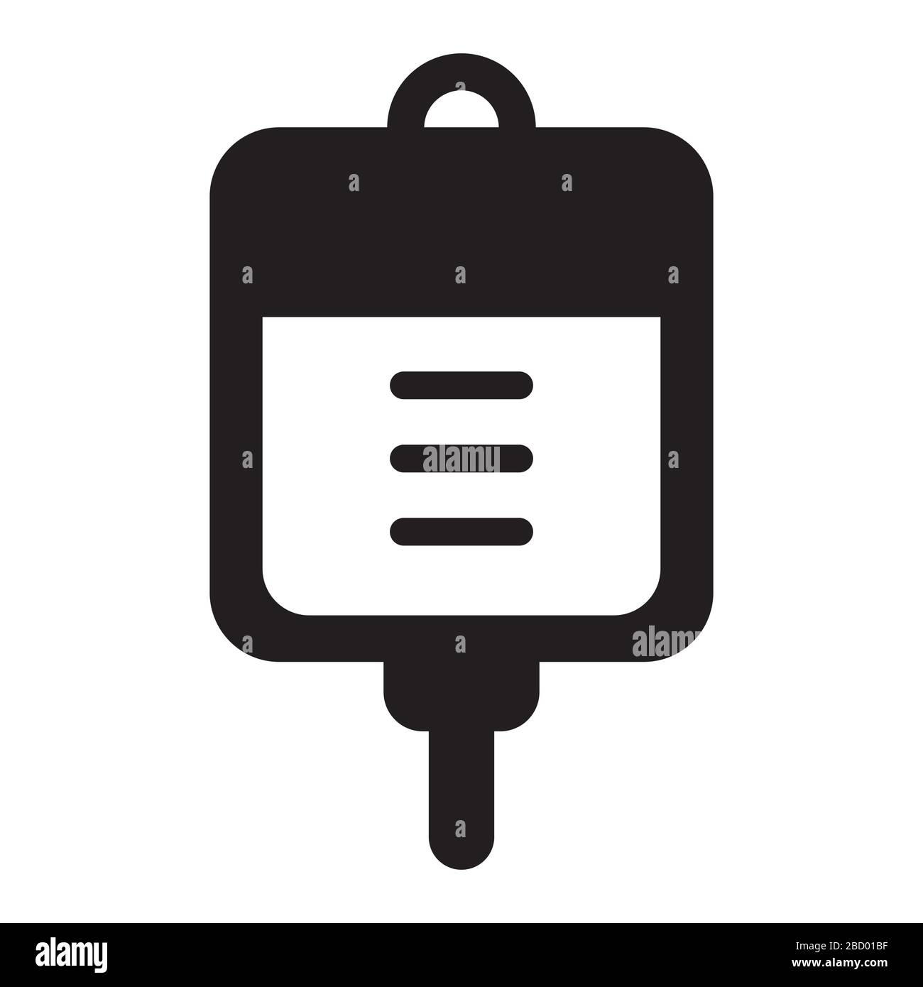 I.V.(Intravenous) / saline / blood transfusion icon Stock Vector