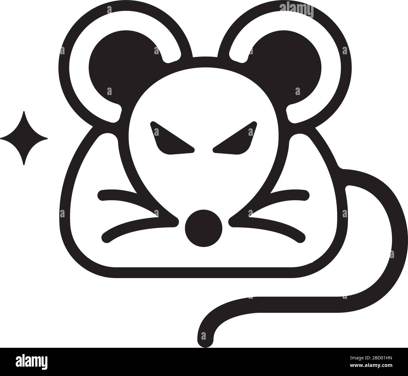 rat/mouse icon (vermin,pest) Stock Vector