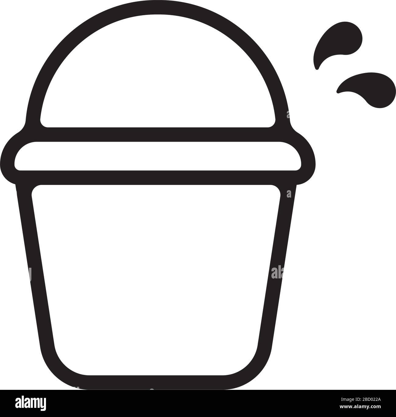 bucket icon (cleaning / pail) Stock Vector