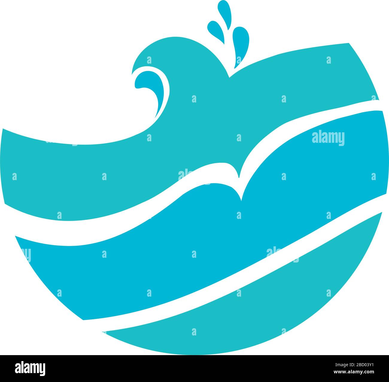 ocean water flat style icon Stock Vector Image & Art - Alamy