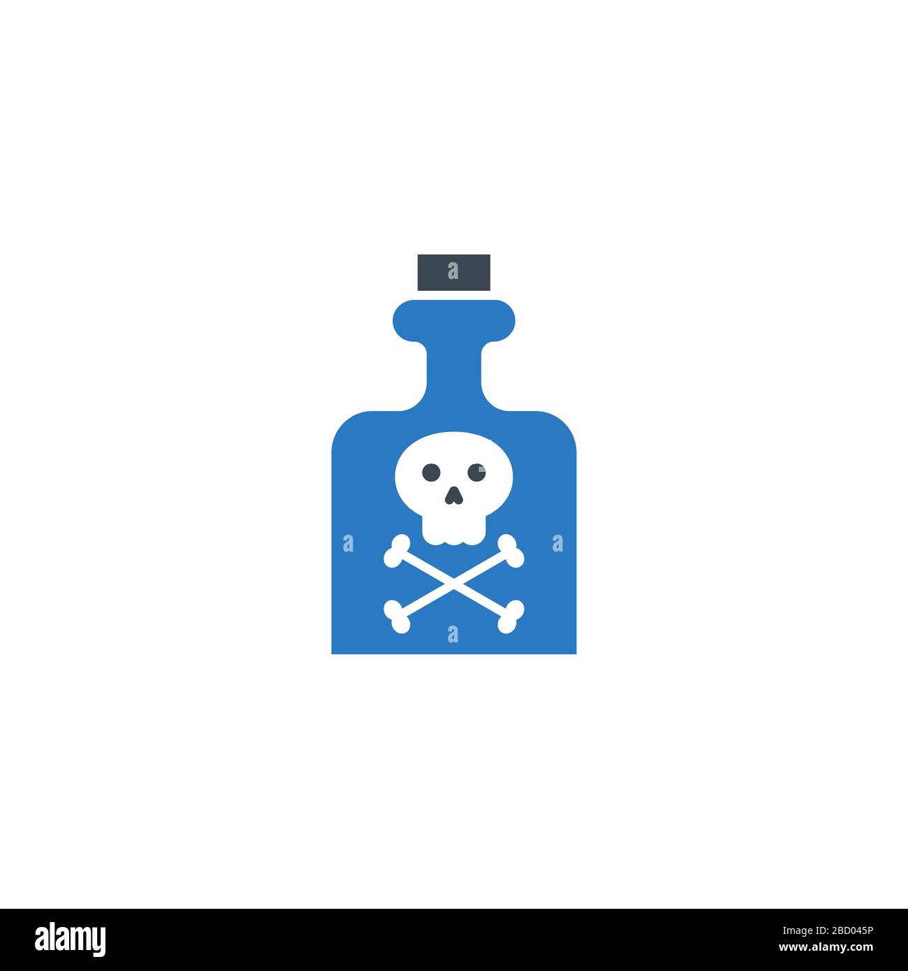 Poison related vector glyph icon. Stock Vector