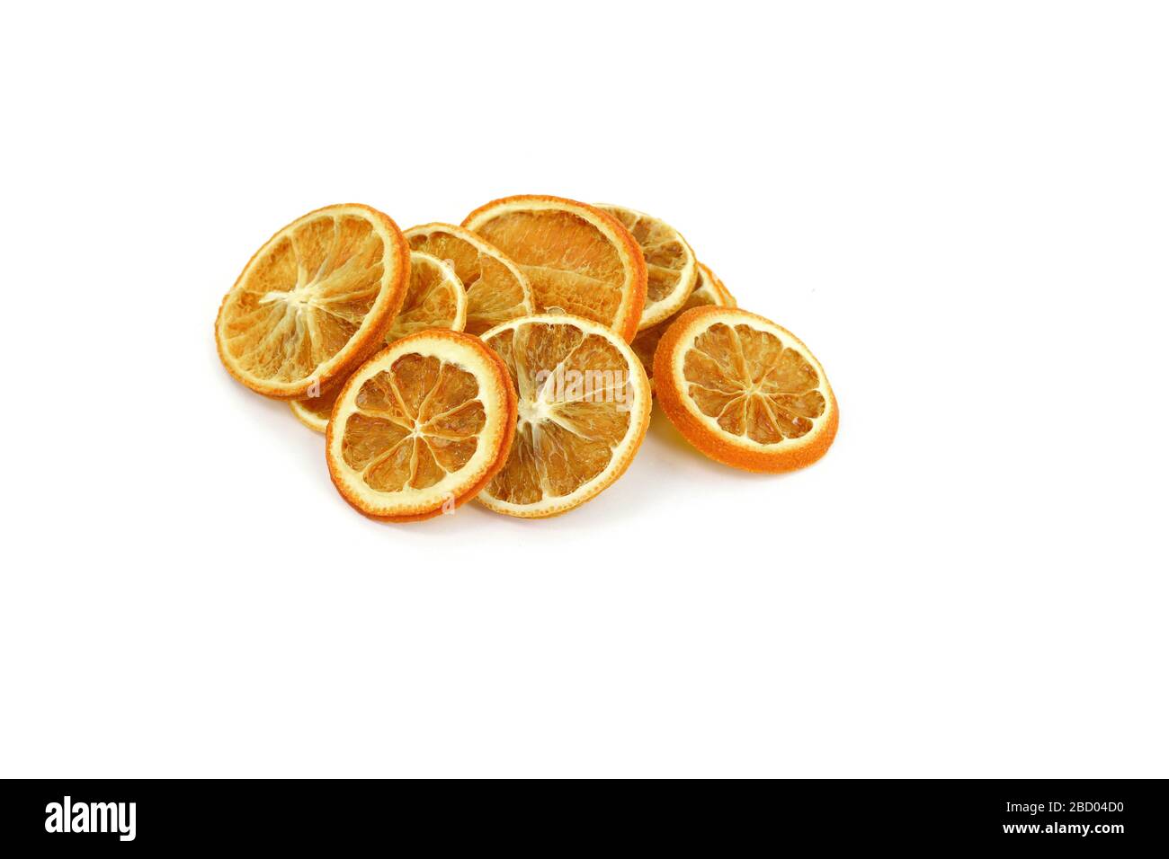 Dried orange slices isolated on white background Stock Photo Alamy