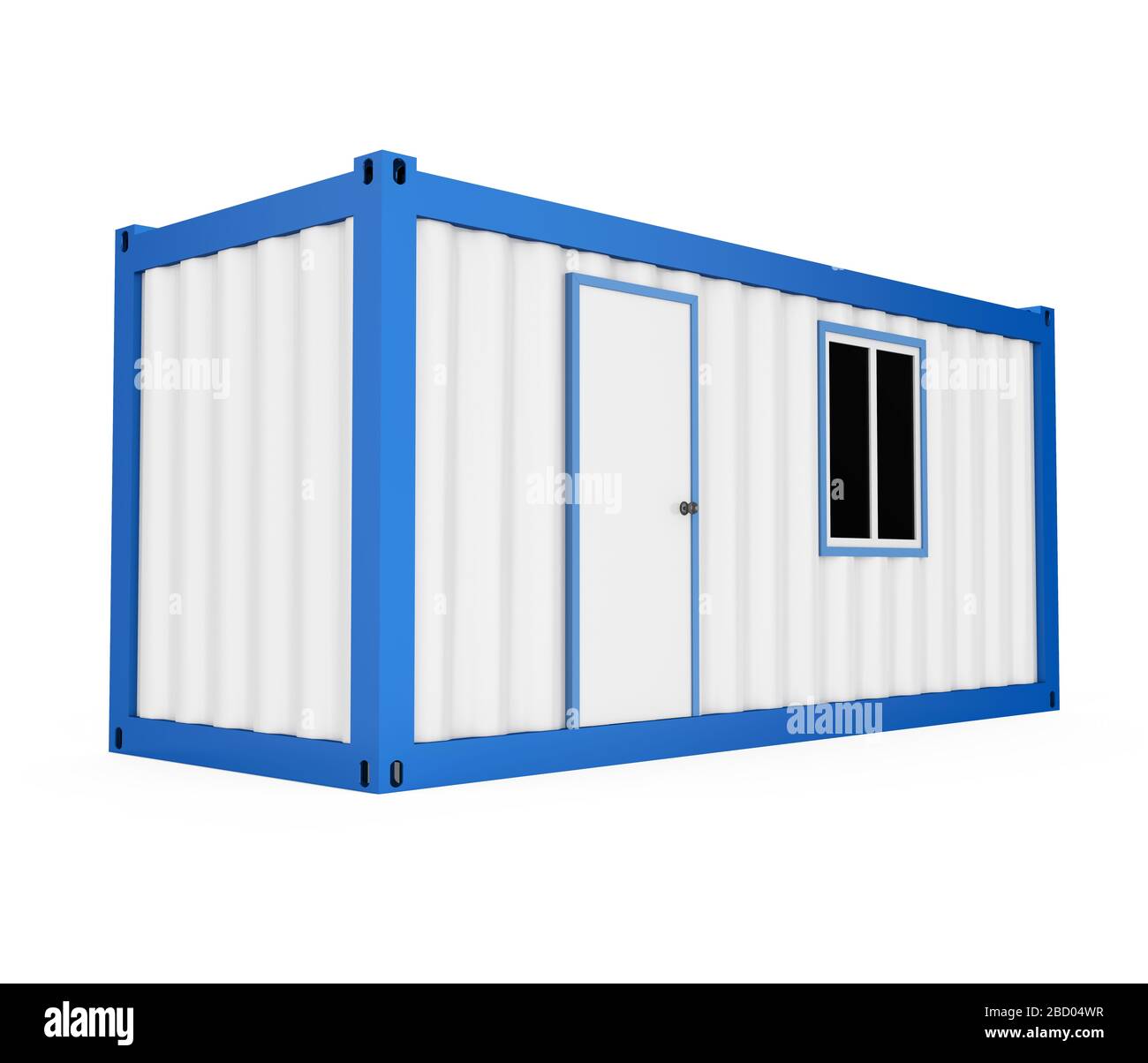 Container Office Isolated Stock Photo