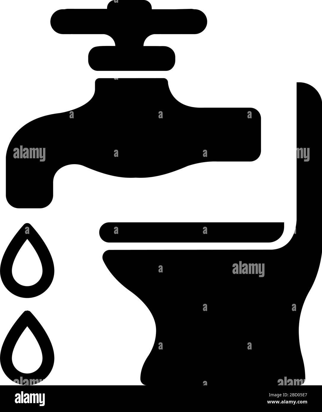 Plumbing, bathroom, water-related equipment icon Stock Vector