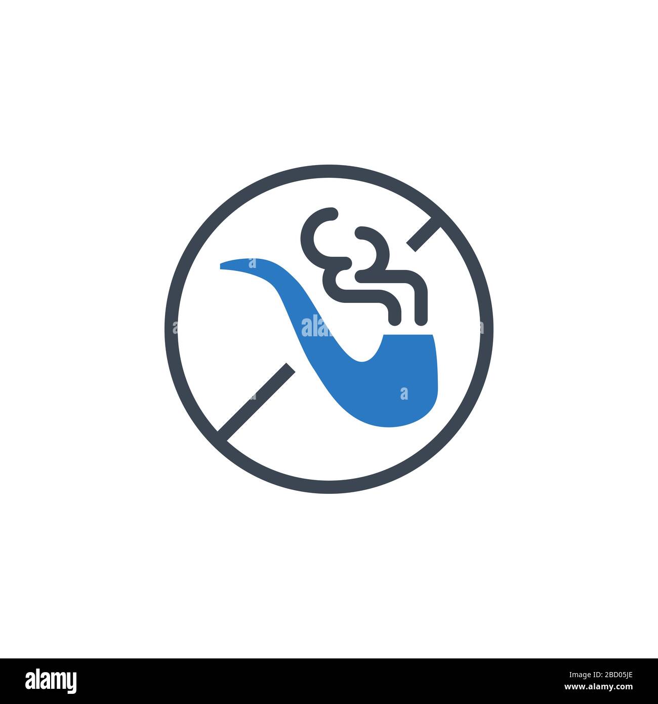 No Smoking related vector glyph icon. Stock Vector