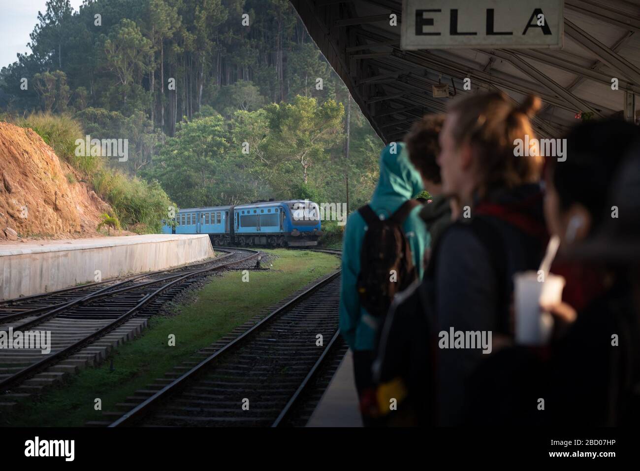 Famous train ride in Ella, Sri Lanka Stock Photo Alamy
