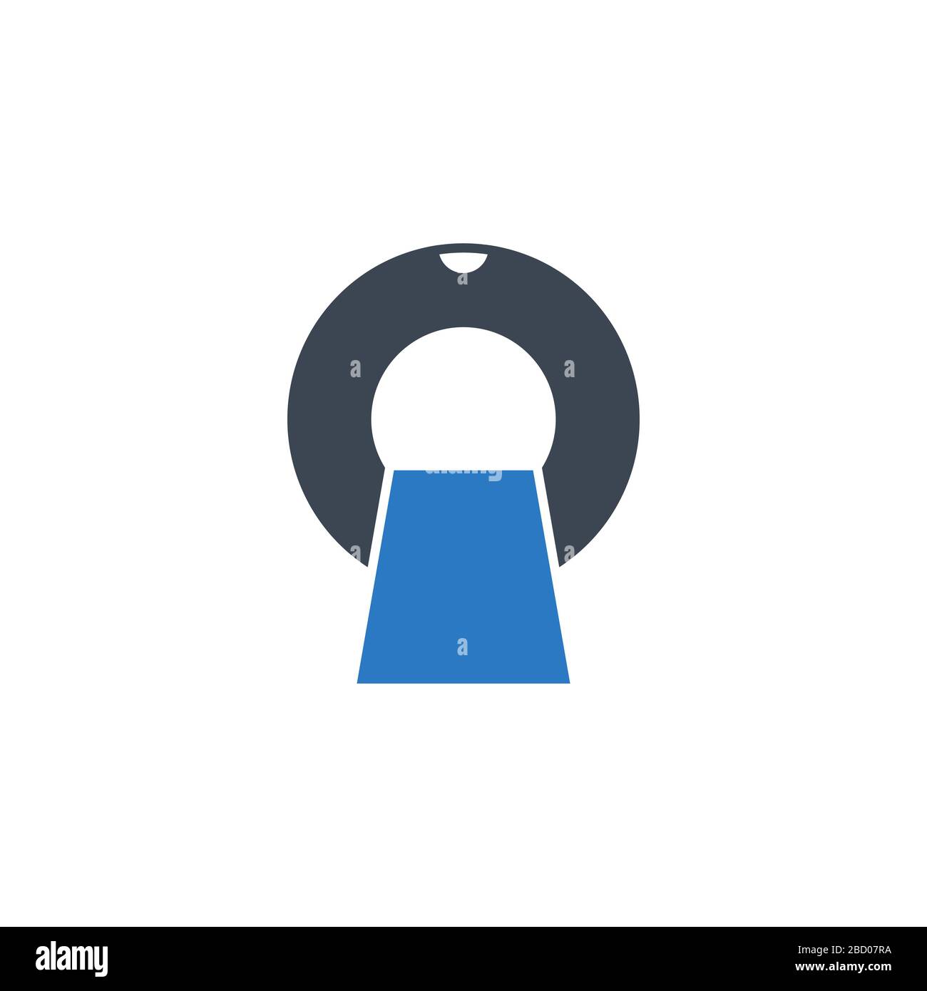 MRI related vector glyph icon. Stock Vector