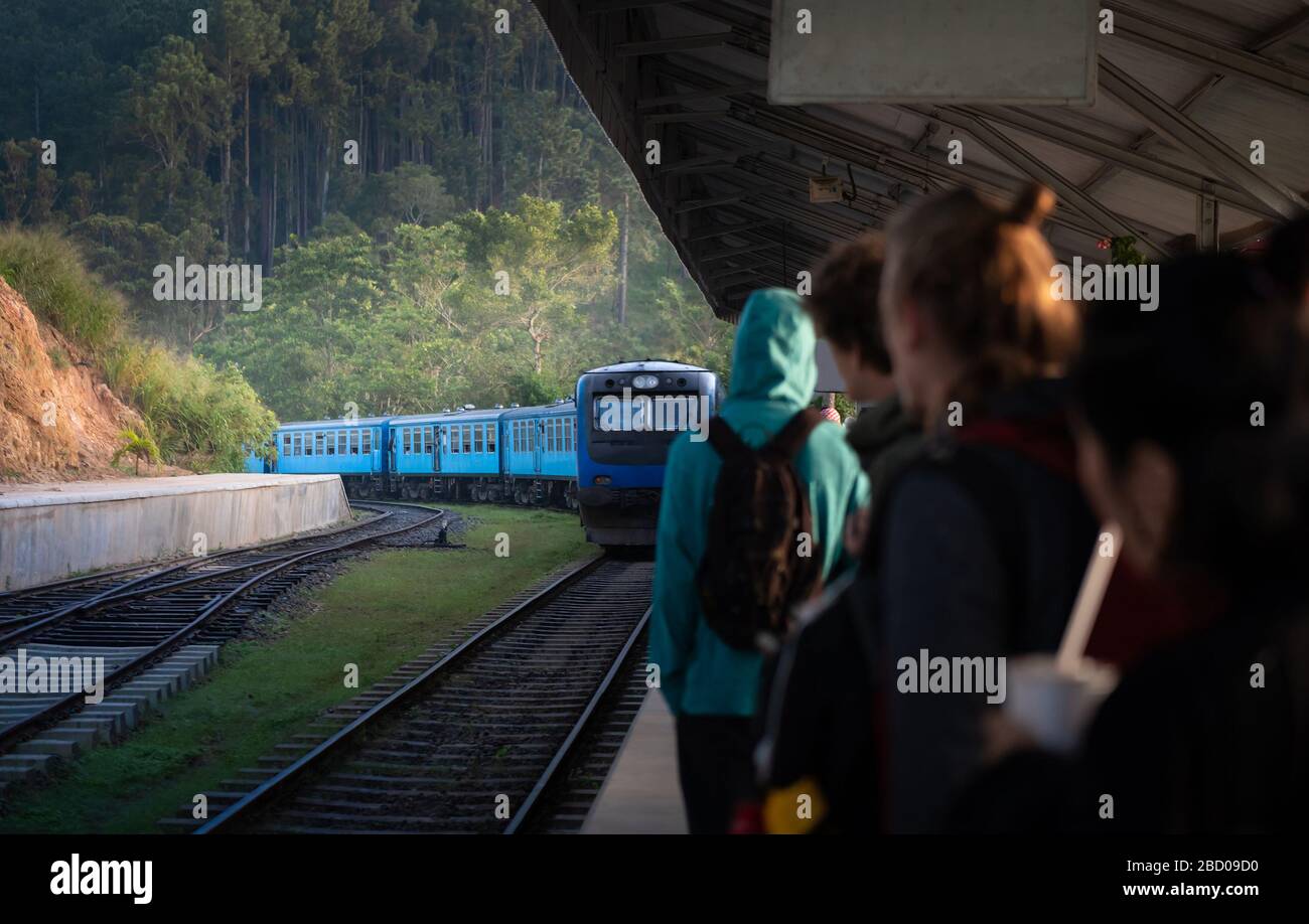 Famous train ride in Ella, Sri Lanka Stock Photo Alamy