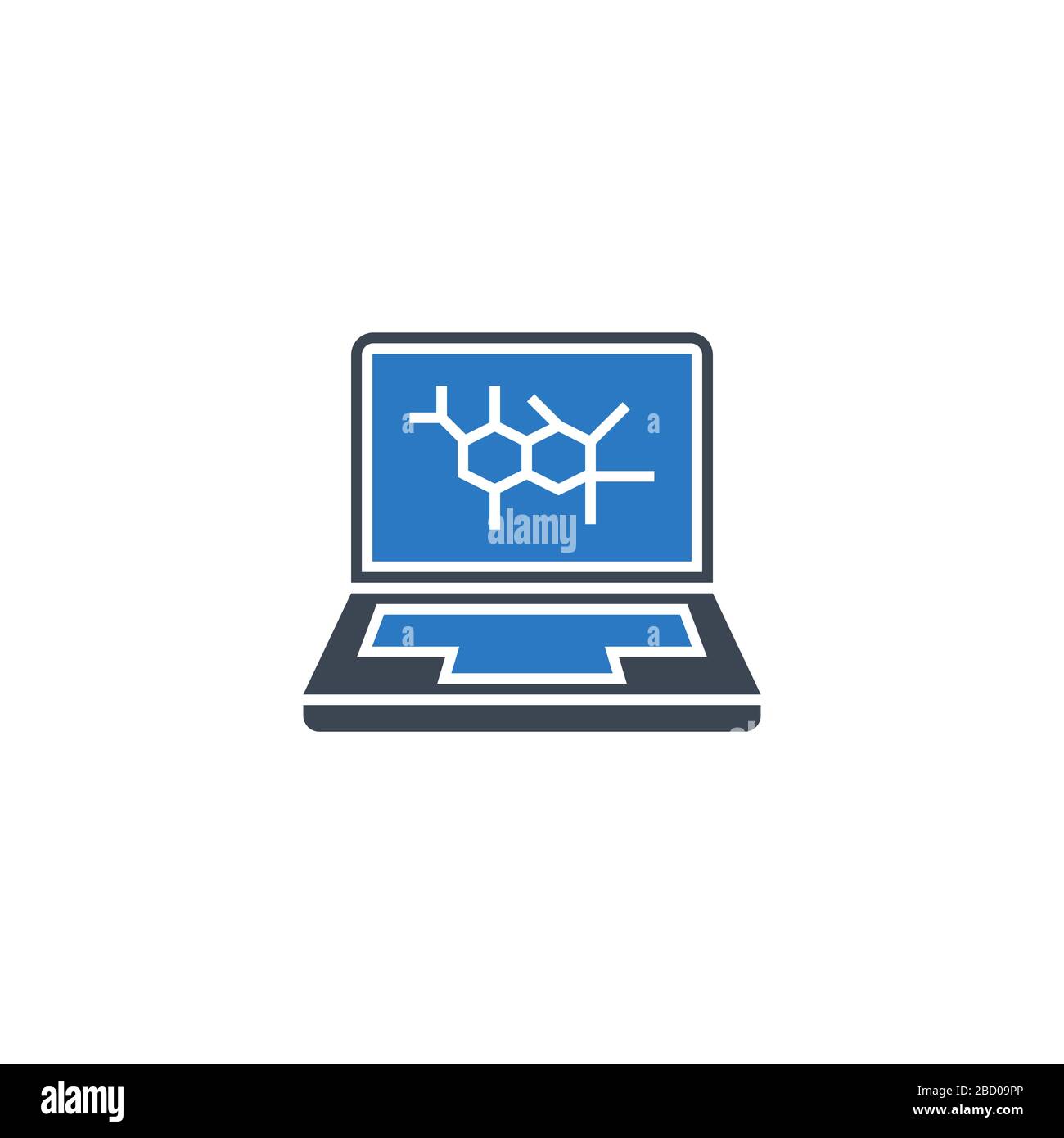 Computer Diagnostic related vector glyph icon. Stock Vector