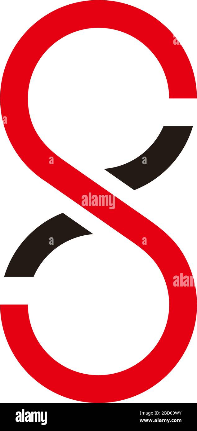 letter s 8 infinity simple motion logo vector Stock Vector Image & Art ...