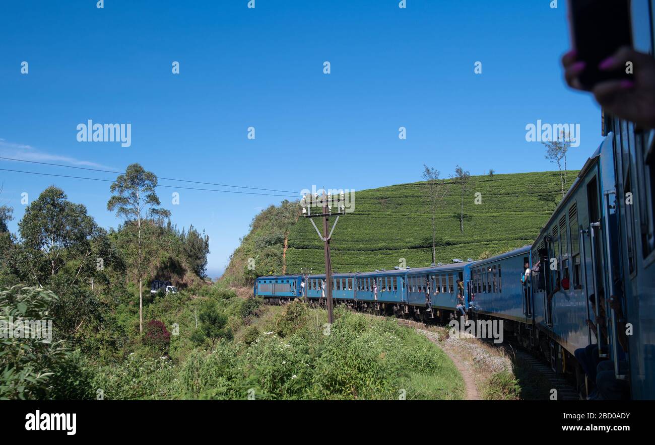 Famous train ride in Ella, Sri Lanka Stock Photo Alamy