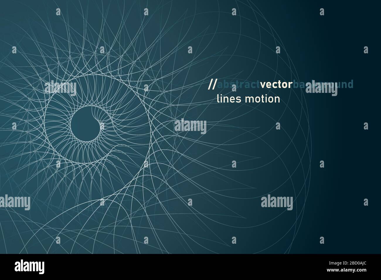 Background from gradient and abstract rotating shapes from lines Stock ...