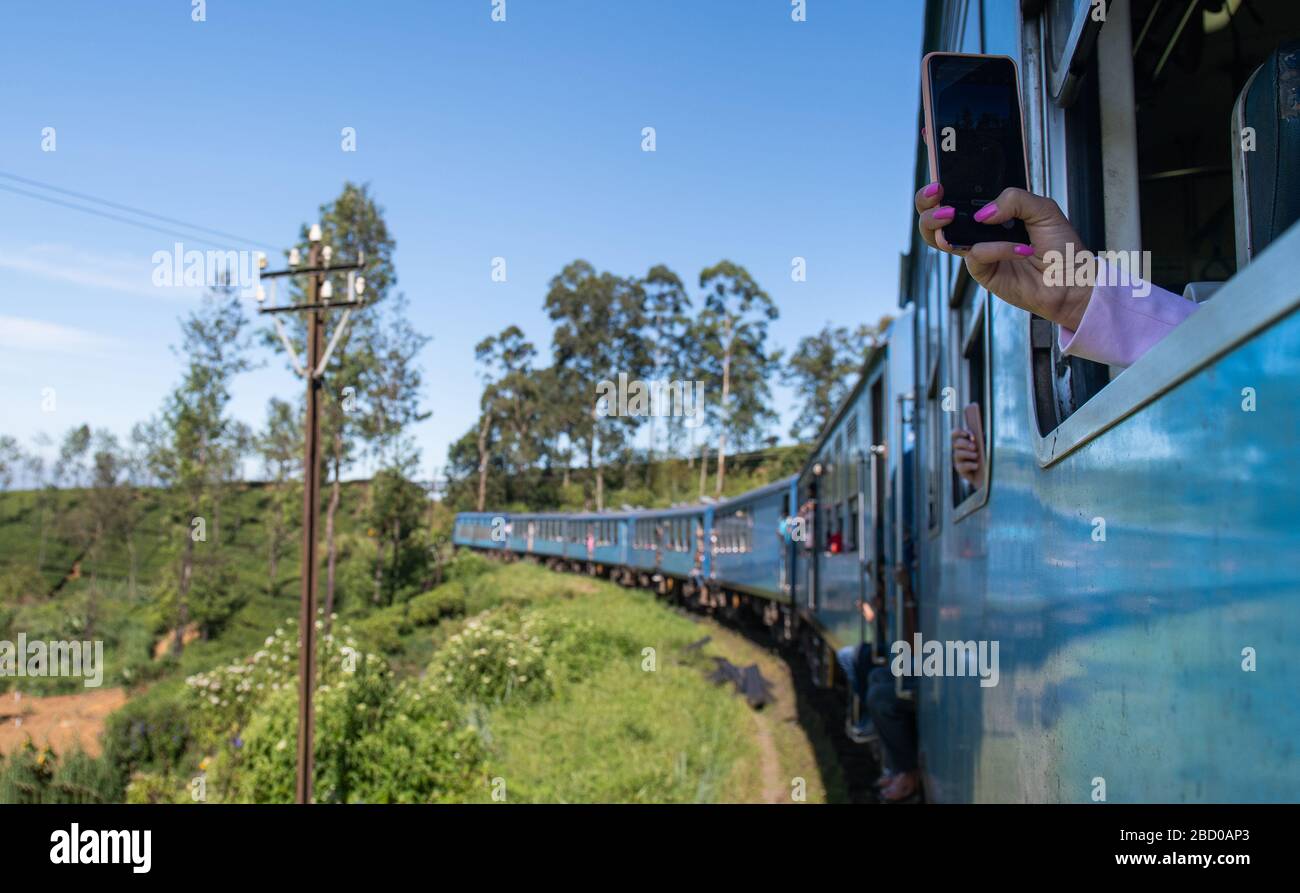 Famous train ride in Ella, Sri Lanka Stock Photo Alamy