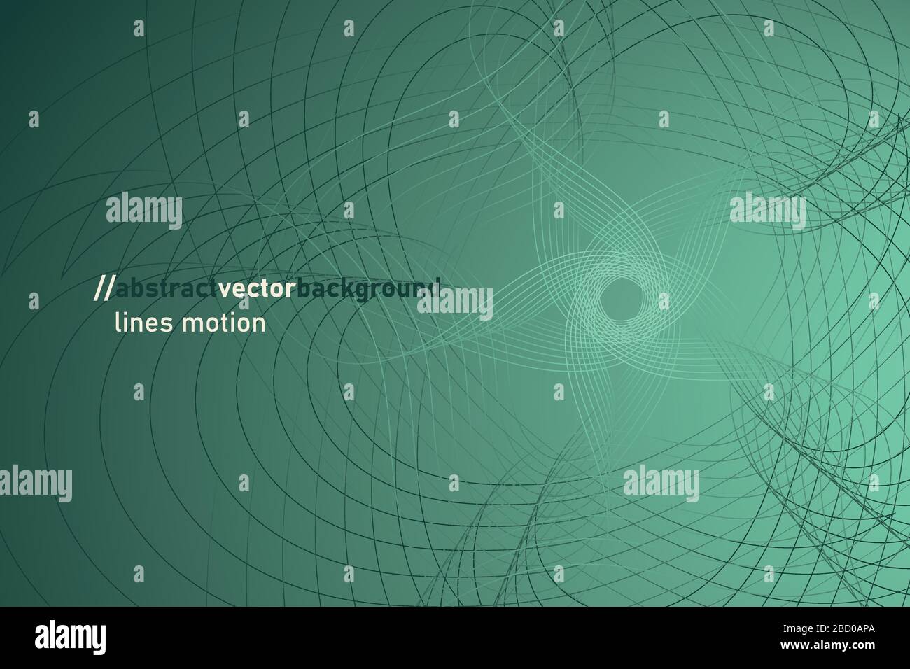 Background from gradient and abstract rotating shapes from lines Stock ...