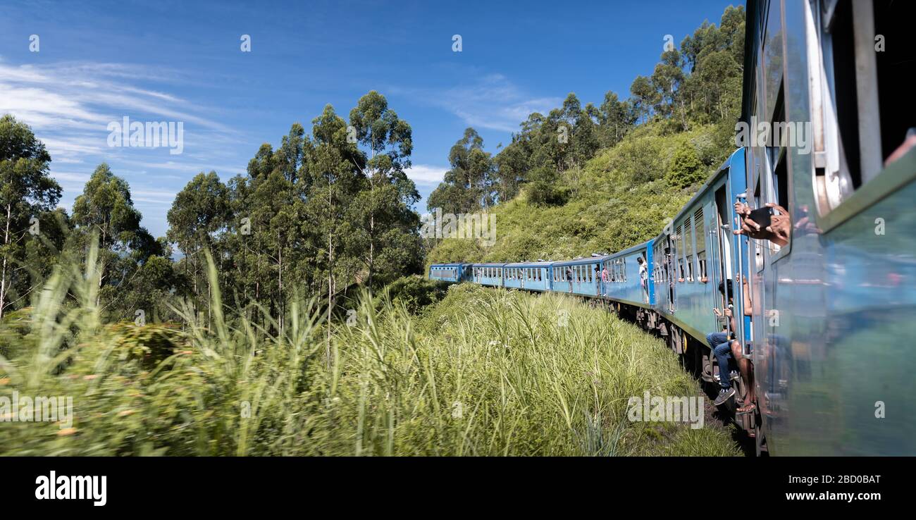 Famous train ride in Ella, Sri Lanka Stock Photo Alamy