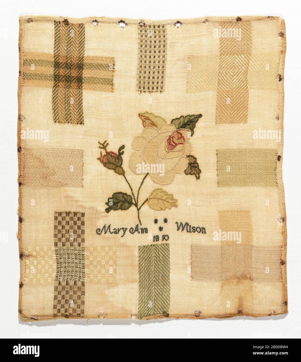 Sampler. Research in ProgressDarning sampler with four crosses, and ...