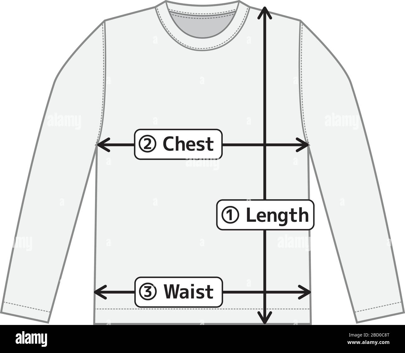 size chart long sleeve