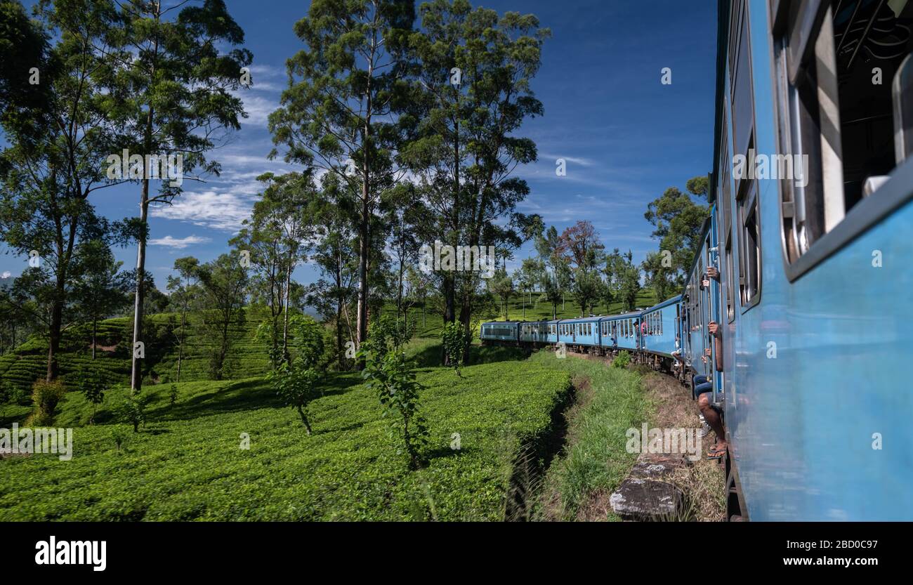 Famous train ride in Ella, Sri Lanka Stock Photo Alamy