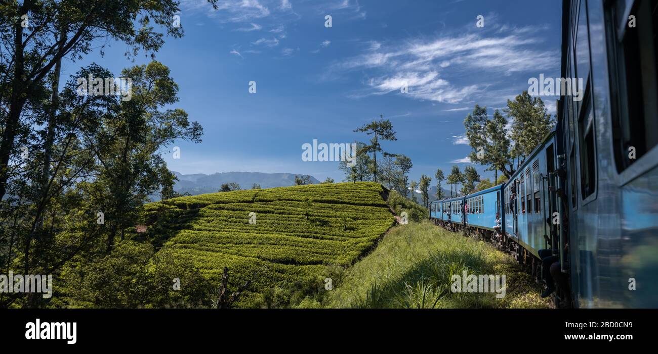 Famous train ride in Ella, Sri Lanka Stock Photo Alamy