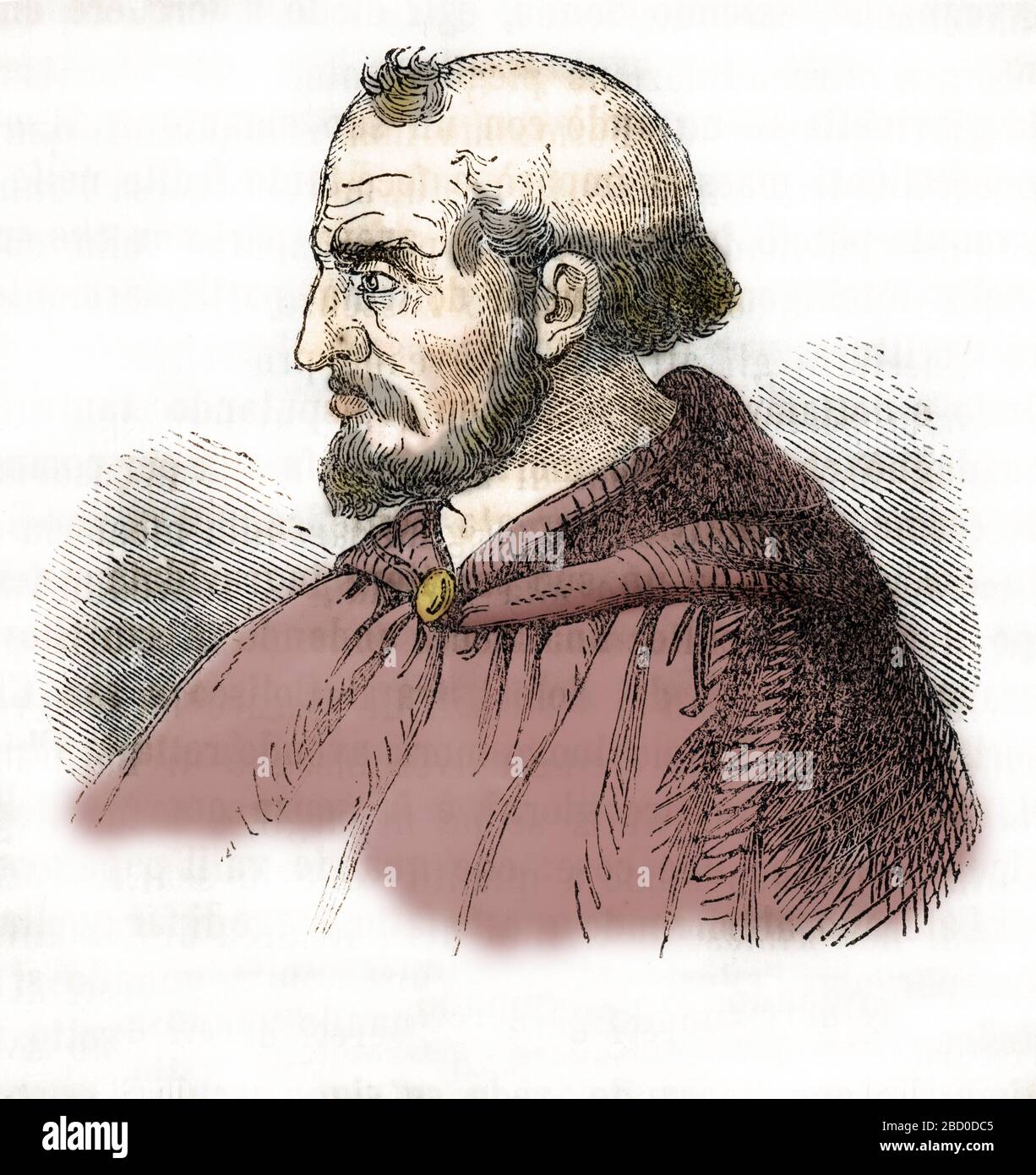 Moyen Age : representation du pape Jean VIII (Giovanni, Ioannes) (872-882)  dessin tiree de "I misteri del vaticano" de Franco Mistrali 1843 Collection  Stock Photo - Alamy