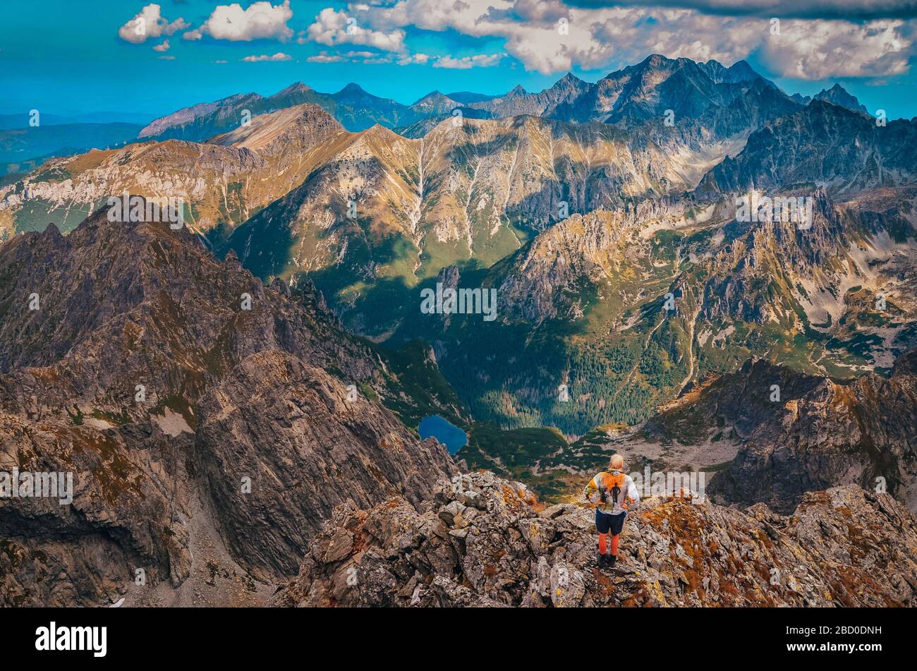 Mount Rysy View from Rysy, Hill in High Tatras mountains Stock Photo - Alamy