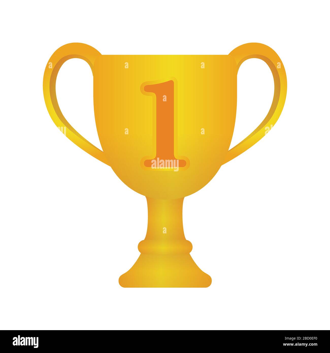 Trophy cup icon illustration. gold ( 1st place Stock Vector Image & Art -  Alamy