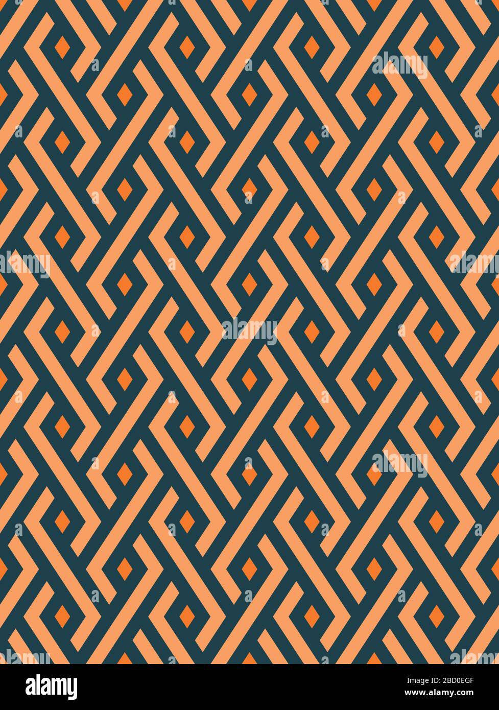 Geometric seamless pattern for fabric print. Zigzag abstract vector background Stock Vector
