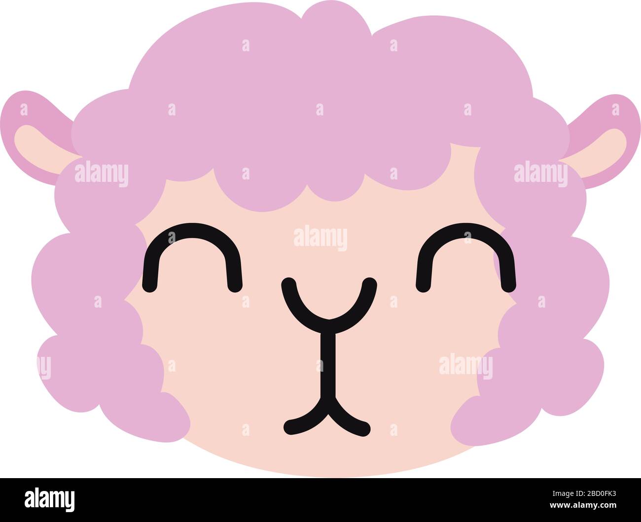 cute sheep farm flat style icon Stock Vector Image & Art - Alamy
