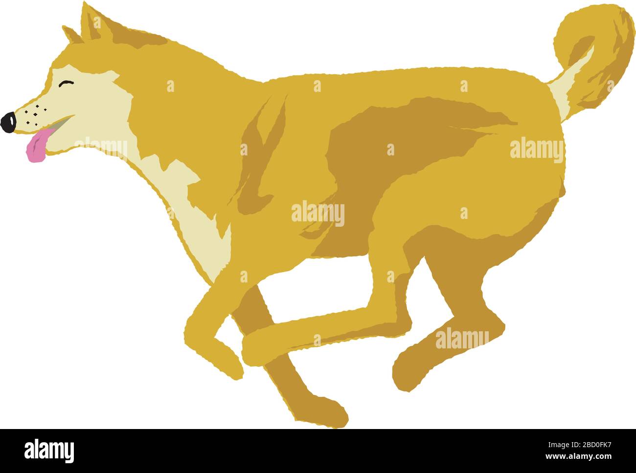 running dog vector illustration Stock Vector Image & Art Alamy