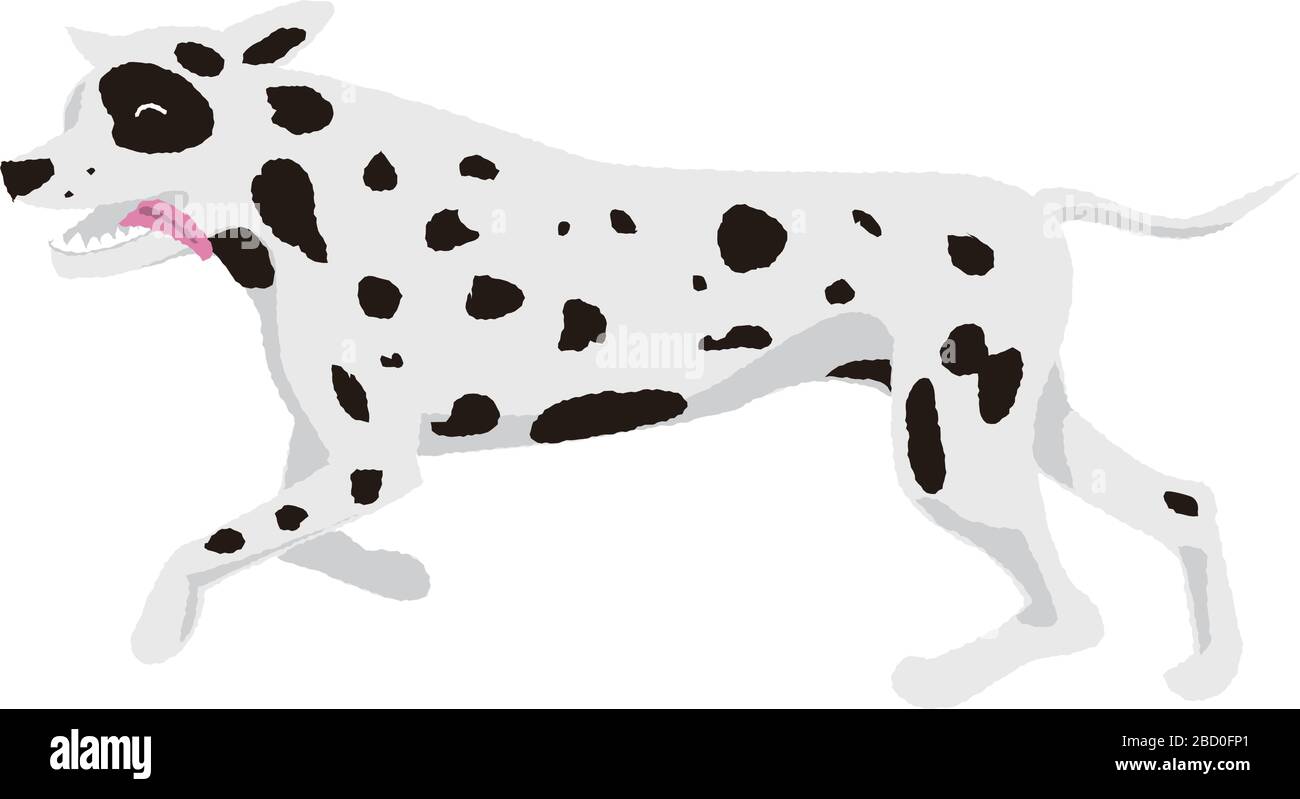 running dog vector illustration Stock Vector Image & Art - Alamy