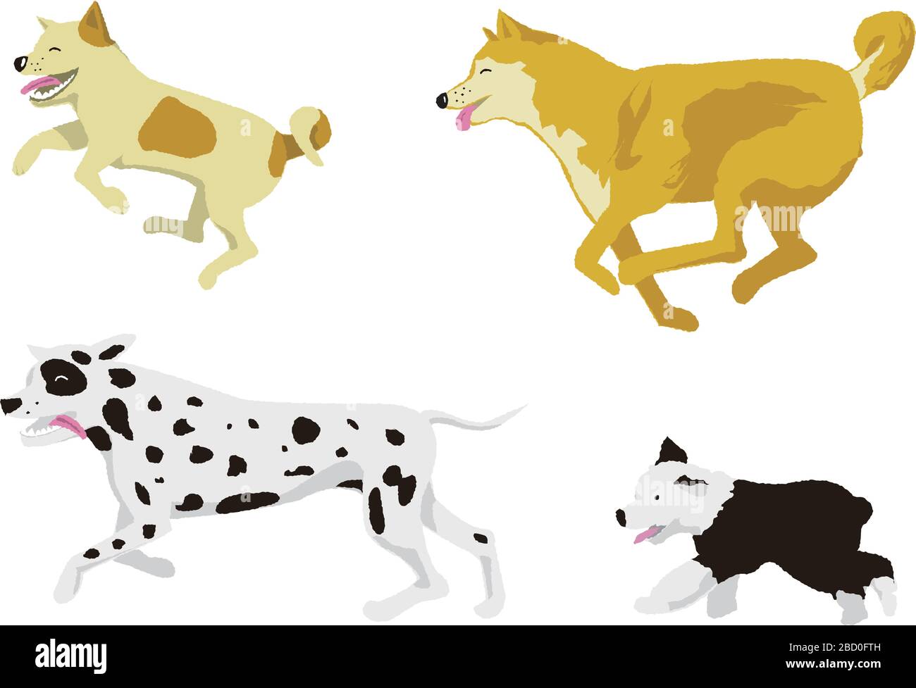 running dog vector illustration Stock Vector Image & Art Alamy