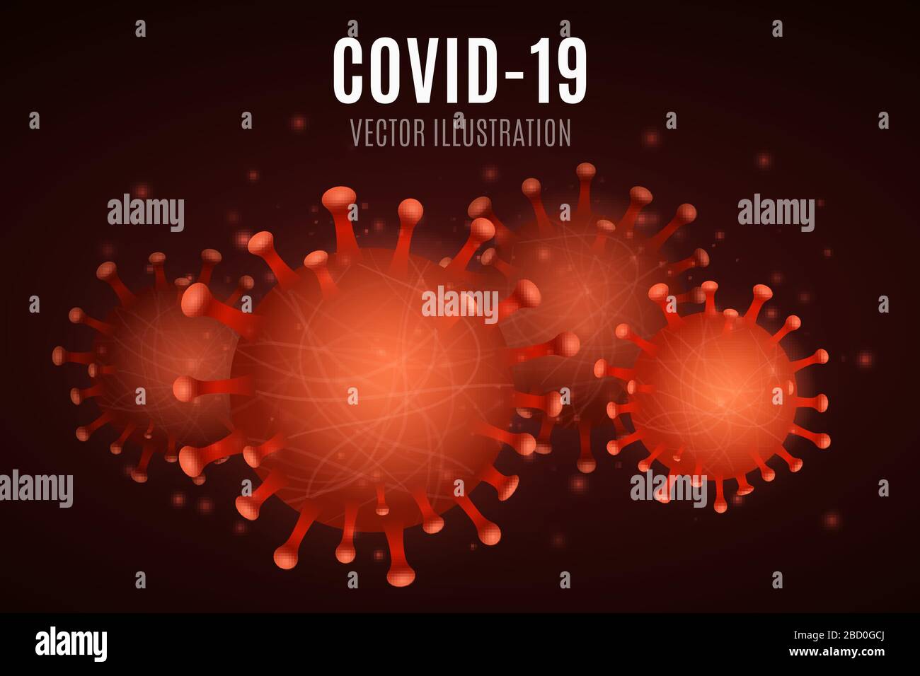 Medical web banner. 3D virus microbe Corona. Pathogen organism. Vector illustration. EPS 10 Stock Vector