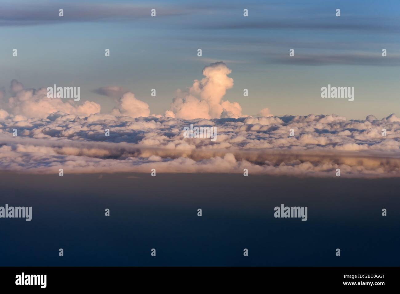 cloud and sky view from window of airplane Stock Photo - Alamy