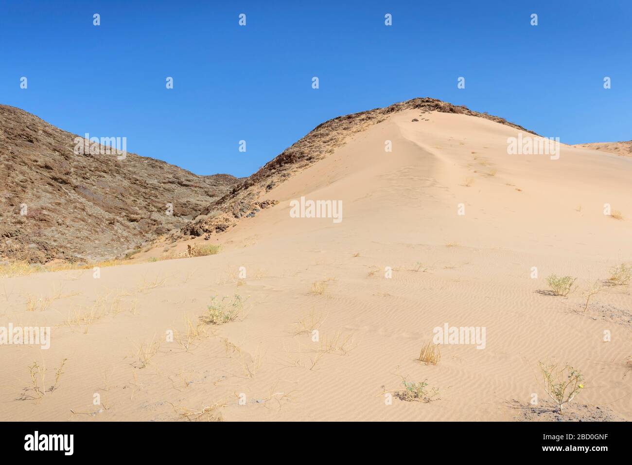 Damaraland desert landscape, Namibia. Stock Photo