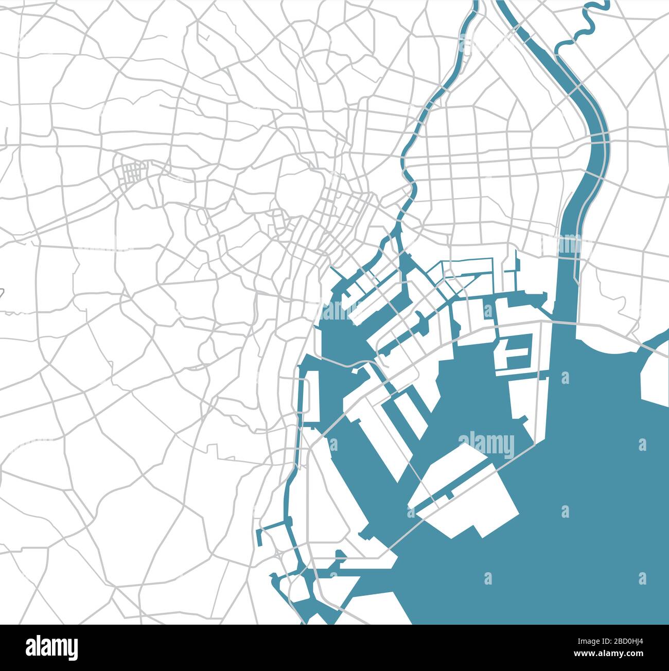 Tokyo Bay Area Road Map Stock Vector Image Art Alamy Tokyo Bay Area Road Map Stock Vector Image Art Alamy