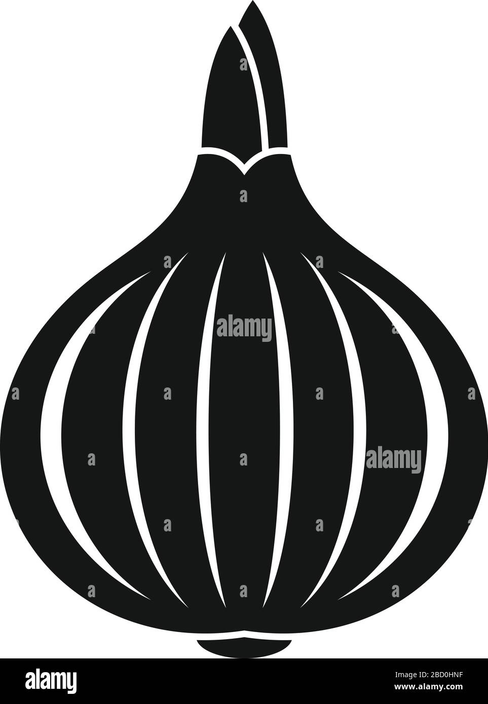 Vegetable onion icon. Simple illustration of vegetable onion vector ...