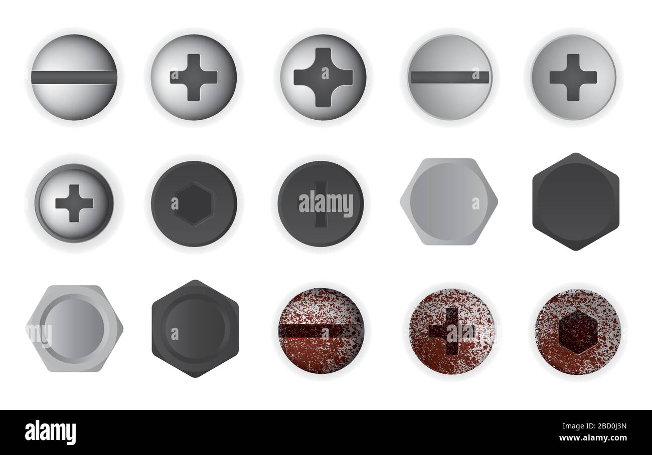 Screw head vector illustration Stock Vector Image & Art Alamy