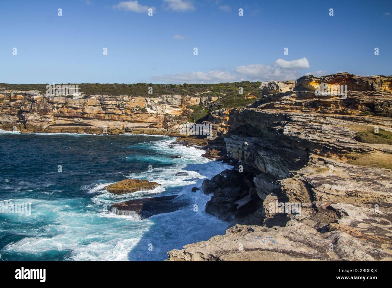 Coastal walk from Malabar to Maroubra Beach, Sydney, Australia. Stock Photo