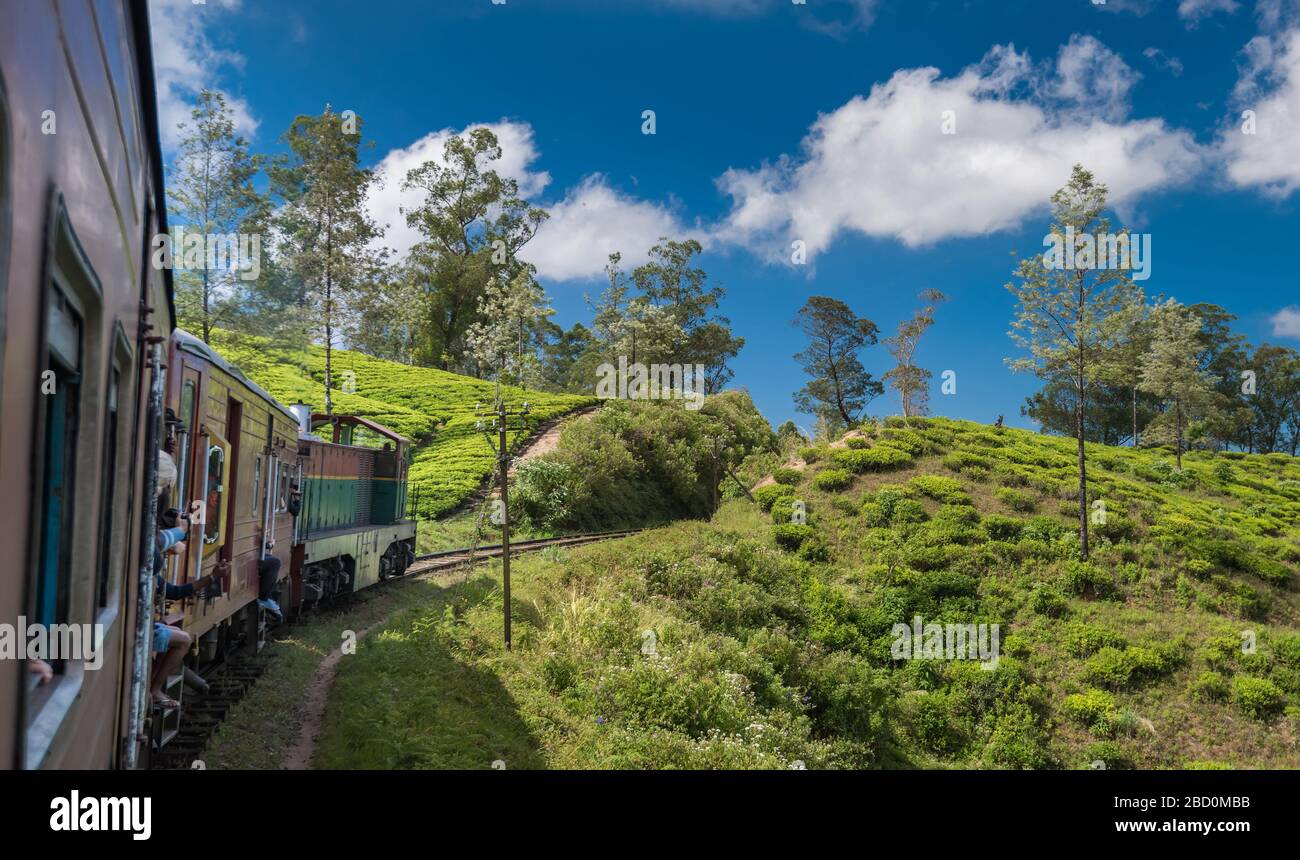 Famous train ride in Ella, Sri Lanka Stock Photo Alamy
