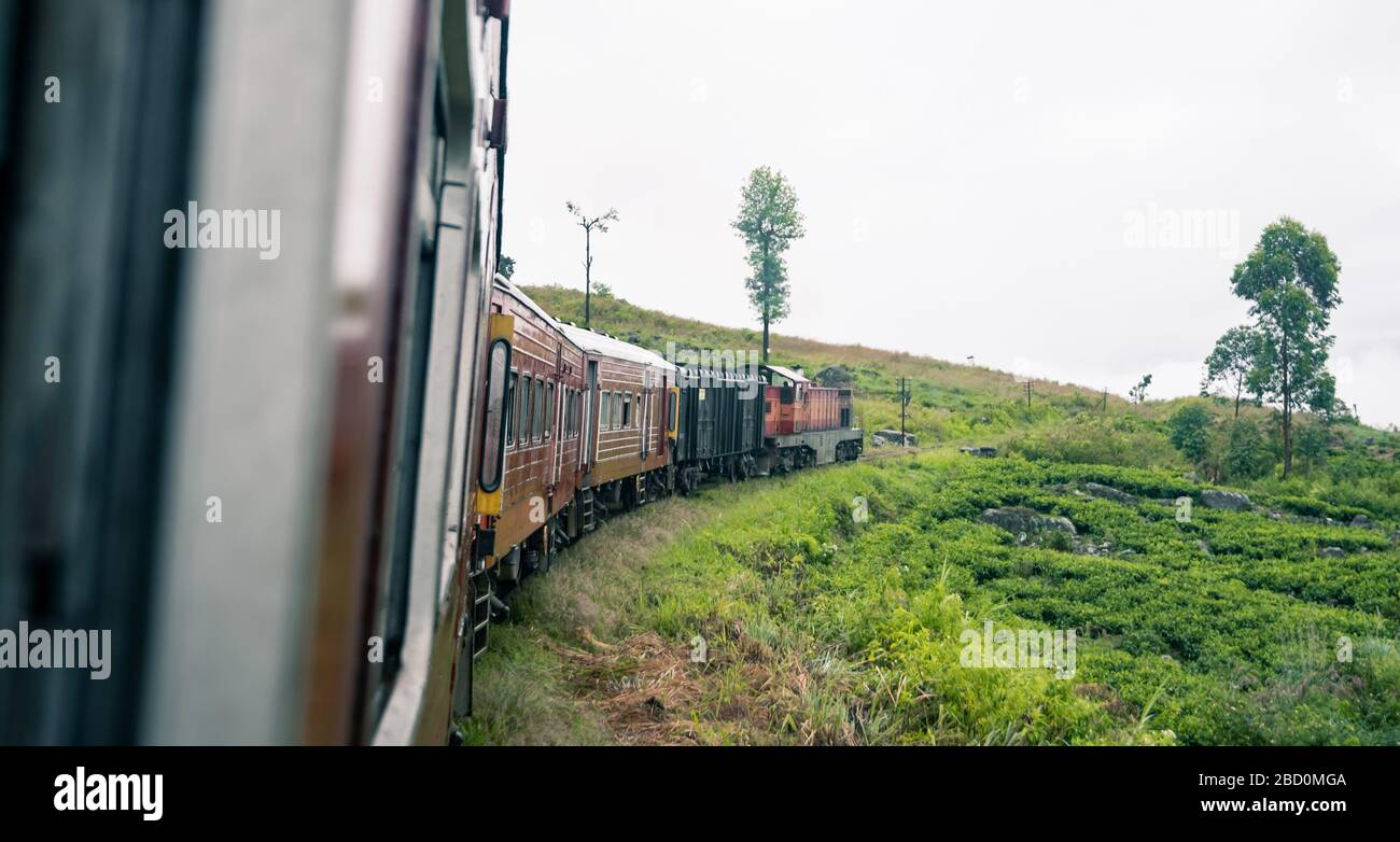 Famous train ride in Ella, Sri Lanka Stock Photo Alamy