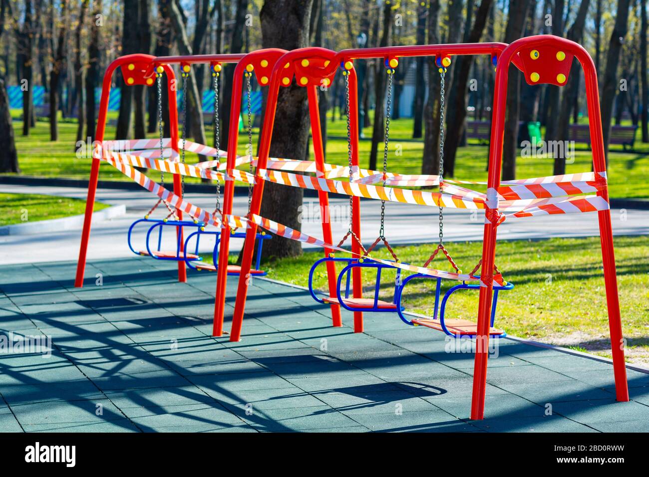 Closing playground hi-res stock photography and images - Alamy