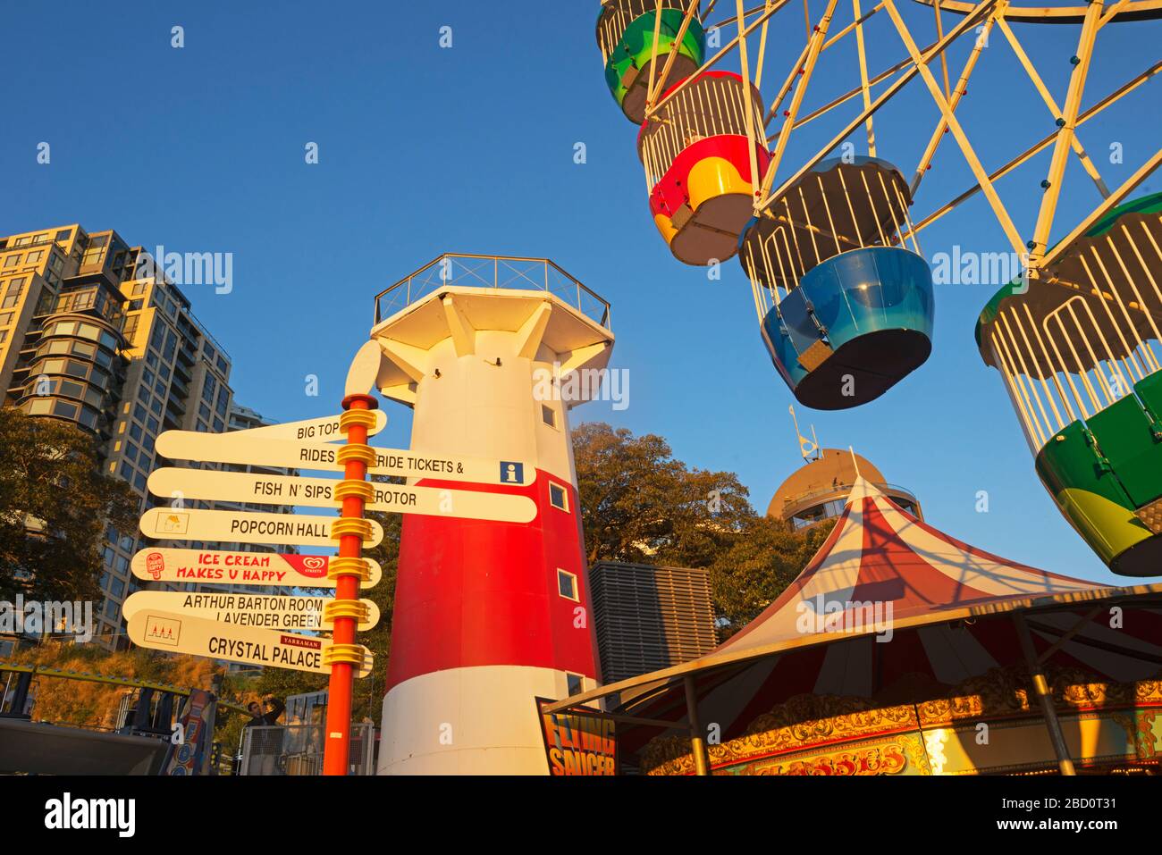 Luna Park, Sydney, New South Wales, Australia, Stock Photo