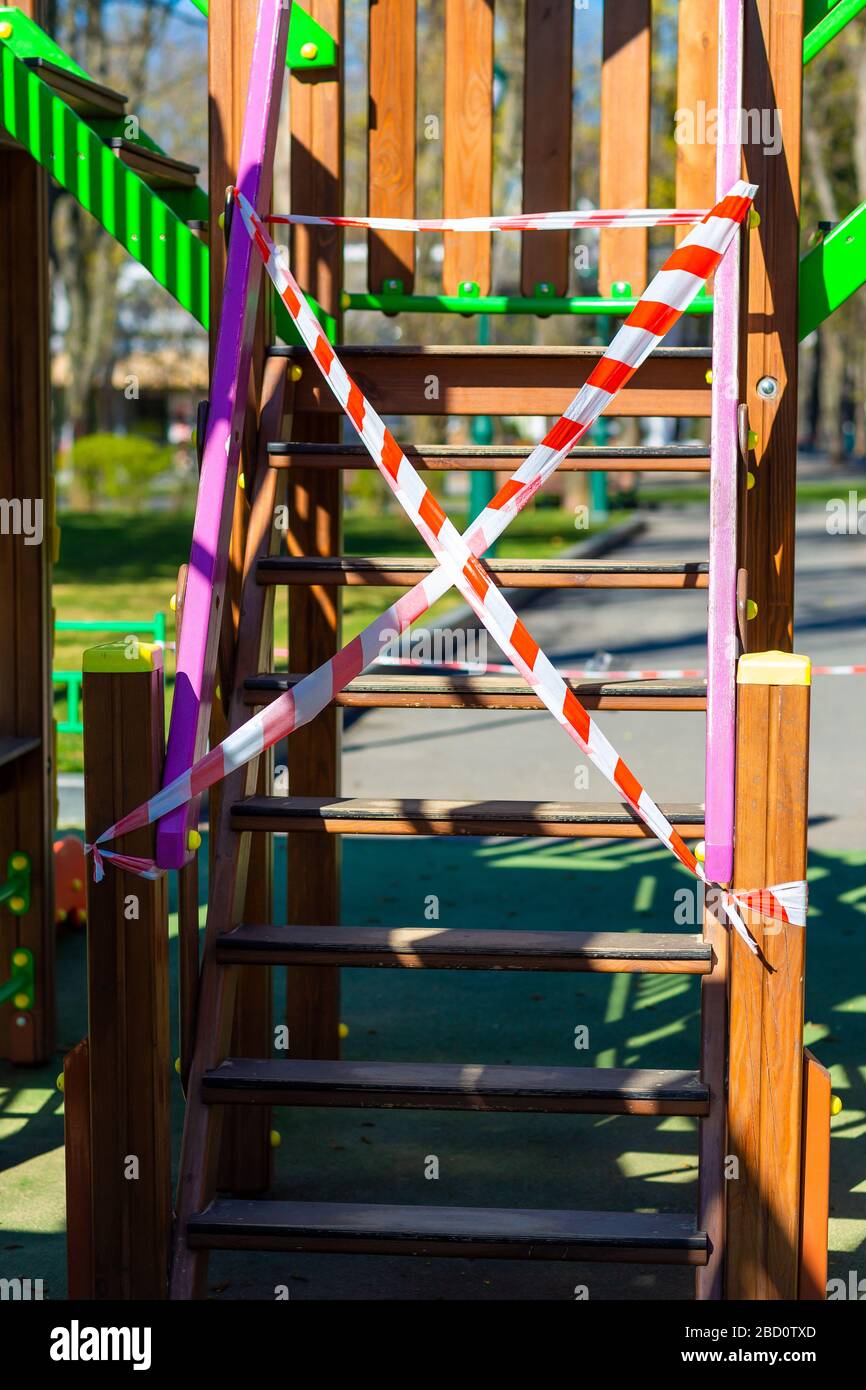 Wrapped playground equipment hi-res stock photography and images - Alamy