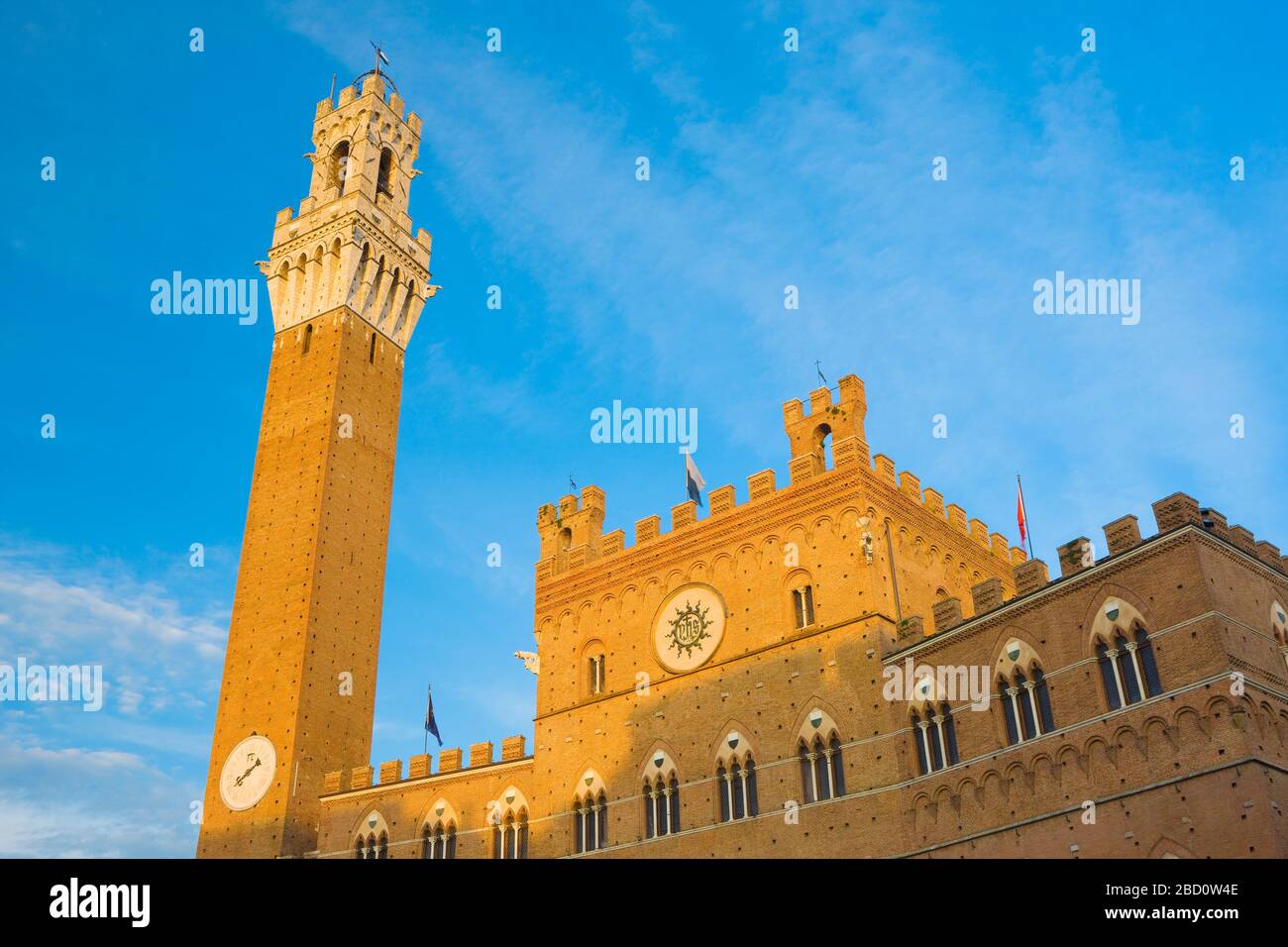 Italy, Tuscany, Siena, Town Hall Stock Photo