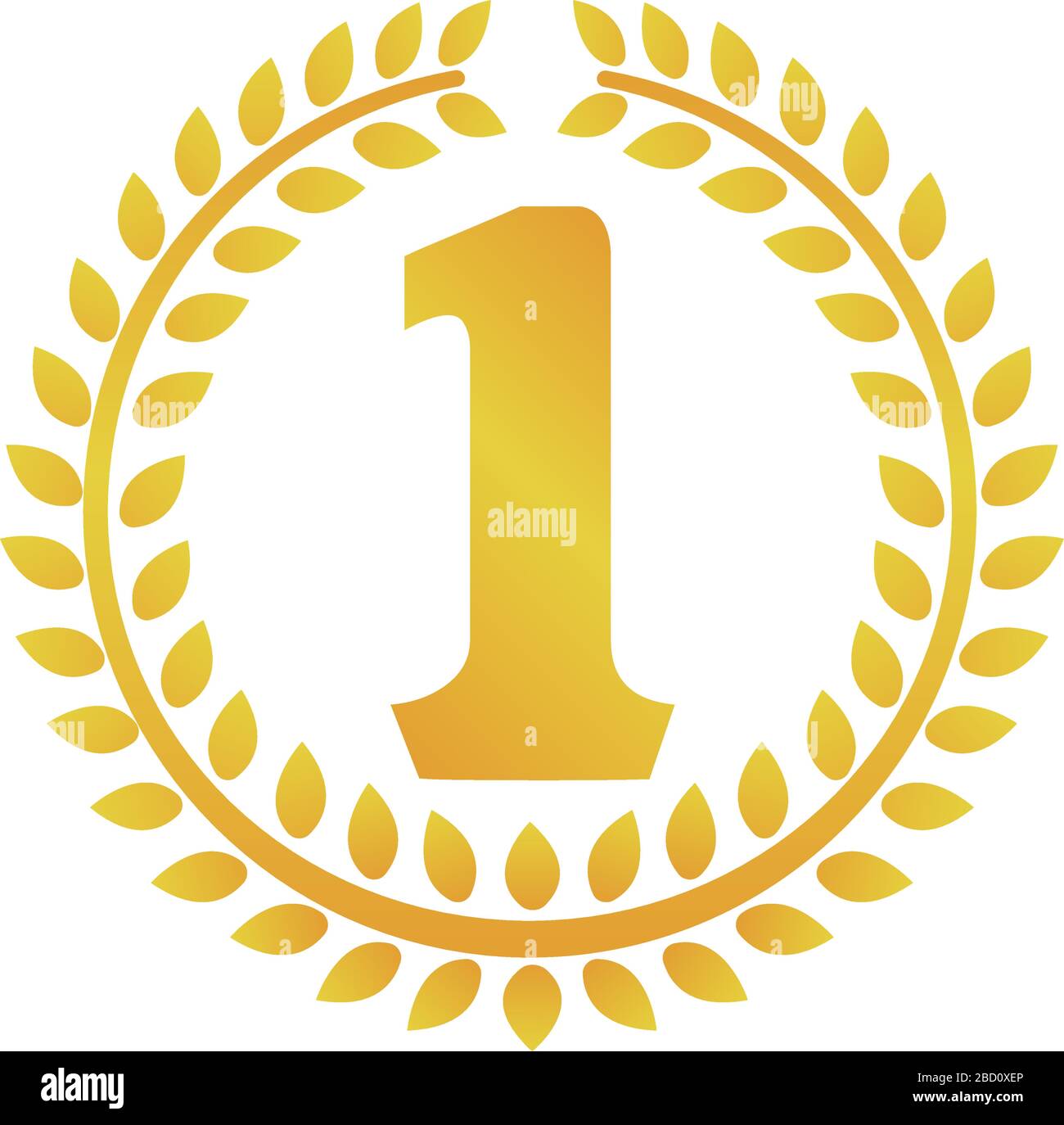 wreath frame ranking illustration . 1st place (gold Stock Vector Image ...
