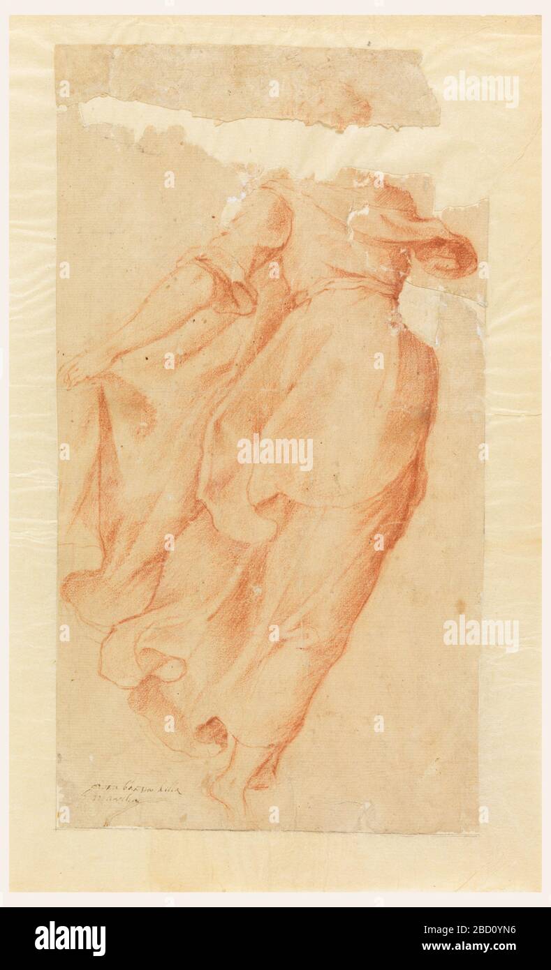 Walking Woman. Research in ProgressWoman seen from the back; left arm is somewhat raised; the points of the feet are unexecuted. Walking Woman Stock Photo