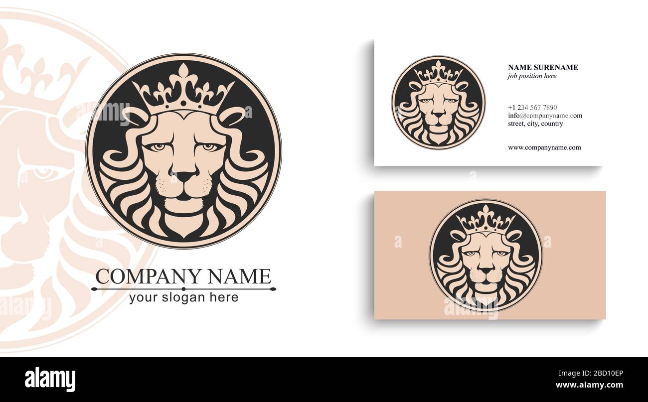 lion logo lion head with crown vector illustration emblem design universal company symbol stock vector image art alamy https www alamy com lion logo lion head with crown vector illustration emblem design universal company symbol image352220254 html