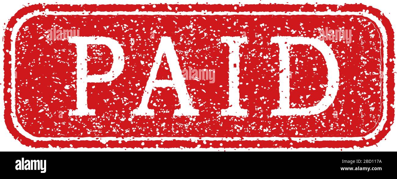 Paid stamp Cut Out Stock Images & Pictures - Alamy