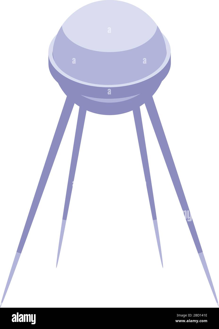 Satellite sphere icon, isometric style Stock Vector