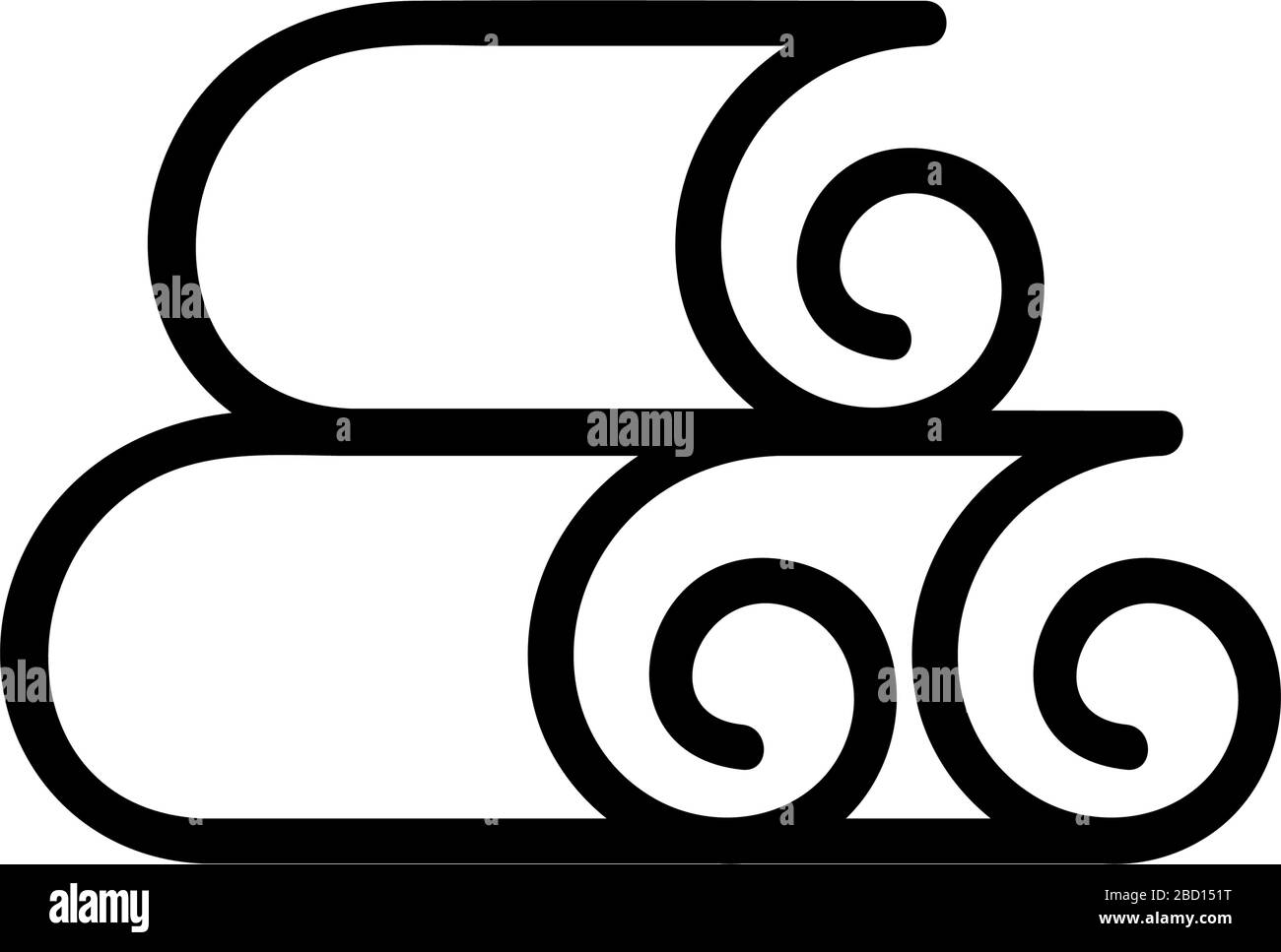 nori sheets icon vector outline illustration Stock Vector Image & Art